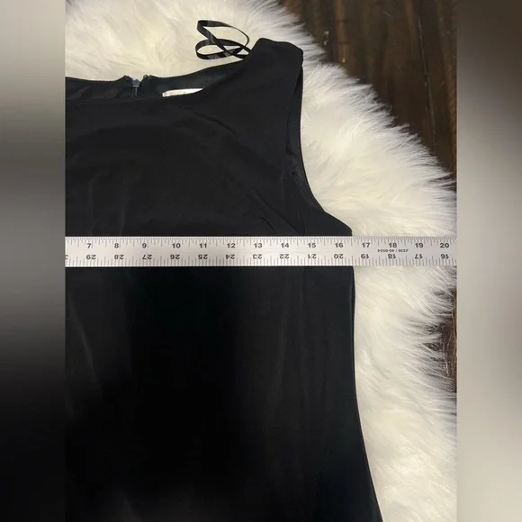 Eliza J Lace Hem Sheath Dress Black size 8 new with tags - Picture 4 of 9